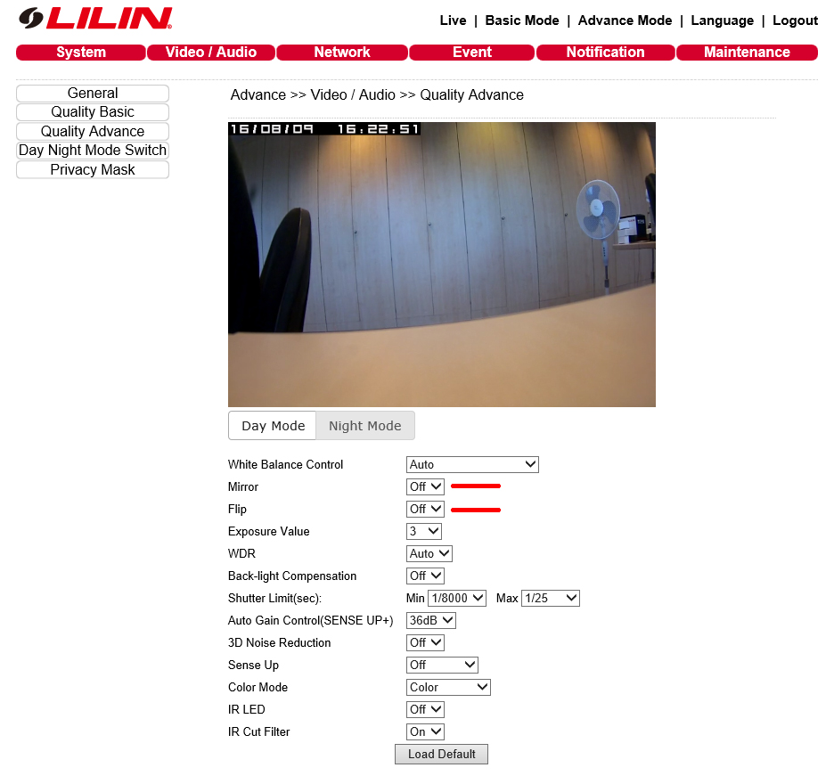 IP Camera Flip and Mirror Feature â€“ LILIN Technical Support